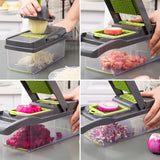 GadgetChefs™ 14-in-1 Multifunction Vegetable Chopper – Onion Slicer, Dicer & Food Grater