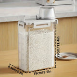 GadgetChefs™ 2.5L Sealed Food Storage Container – Portable Rice & Grain Kitchen Organizer