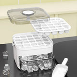 GadgetChefs™ 50-Cube Ice Maker Tray – Double Layer Ice Storage Box with Easy Press Release