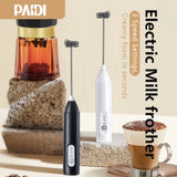 GadgetChefs™ Mini USB Rechargeable Milk Frother – 3-Speed Coffee Foam Maker & Egg Beater