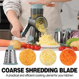 GadgetChefs™ 3-in-1 Rotary Cheese Grater – Manual Vegetable Slicer & Nut Grinder