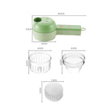 GadgetChefs™ 4-in-1 Electric Vegetable Cutter Set – Wireless Food Chopper & Garlic Masher