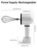 GadgetChefs™ USB Rechargeable Hand Blender – Wireless 3-Speed Electric Whisk Mixer