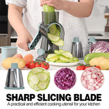 GadgetChefs™ 3-in-1 Rotary Cheese Grater – Manual Vegetable Slicer & Nut Grinder