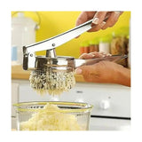 GadgetChefs™ 3-in-1 Stainless Steel Potato Press – Manual Fruit & Vegetable Masher