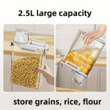 GadgetChefs™ 2.5L Airtight Food Storage Container – Moisture-Proof Grain & Rice Organizer