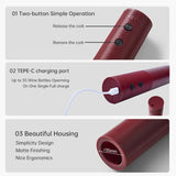 GadgetChefs™ Electric Wine Bottle Opener – Rechargeable Automatic Wine Corkscrew