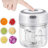 GadgetChefs™ Electric Garlic Mincer & Vegetable Chopper – 250ML USB Food Processor