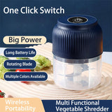 GadgetChefs™ Mini USB Rechargeable Food Chopper – Wireless Garlic & Vegetable Crusher