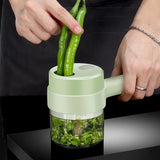 GadgetChefs™ 4-in-1 Electric Vegetable Cutter Set – Wireless Food Chopper & Garlic Masher