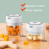 GadgetChefs™ Electric Garlic Mincer & Vegetable Chopper – 250ML USB Food Processor