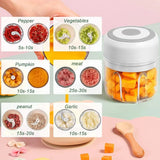GadgetChefs™ Electric Garlic Mincer & Vegetable Chopper – 250ML USB Food Processor