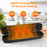 GadgetChefs™ Food Vacuum Sealer Machine – Automatic Household Food Saver with 10 Vacuum Bags