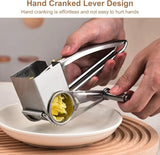 GadgetChefs™ Stainless Steel Rotary Cheese Grater – Multifunction Handheld Kitchen Shredder