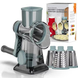 GadgetChefs™ 3-in-1 Rotary Cheese Grater – Manual Vegetable Slicer & Nut Grinder