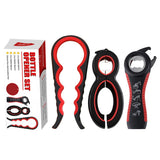 GadgetChefs™ 4-in-1 Multi-Function Can & Bottle Opener – Anti-Slip Jar Cap Twister Tool