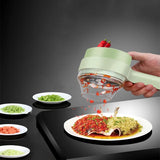GadgetChefs™ 4-in-1 Electric Vegetable Cutter Set – Wireless Food Chopper & Garlic Masher