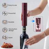 GadgetChefs™ Electric Wine Bottle Opener – Rechargeable Automatic Wine Corkscrew