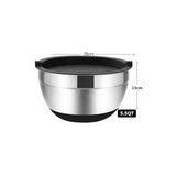 GadgetChefs™ Stainless Steel Mixing Bowls Set with Lids & Non-Slip Base – Nesting Kitchen Baking Bowls