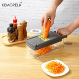 GadgetChefs™ 14-in-1 Multifunction Vegetable Chopper – Onion Slicer, Dicer & Food Grater